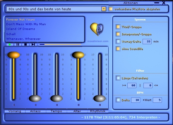 Moodmixer Screenshot